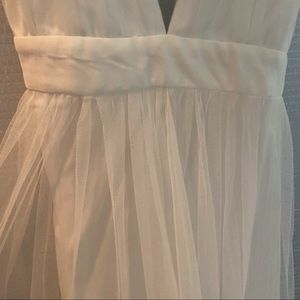Windsor full length white tulle dress, size M